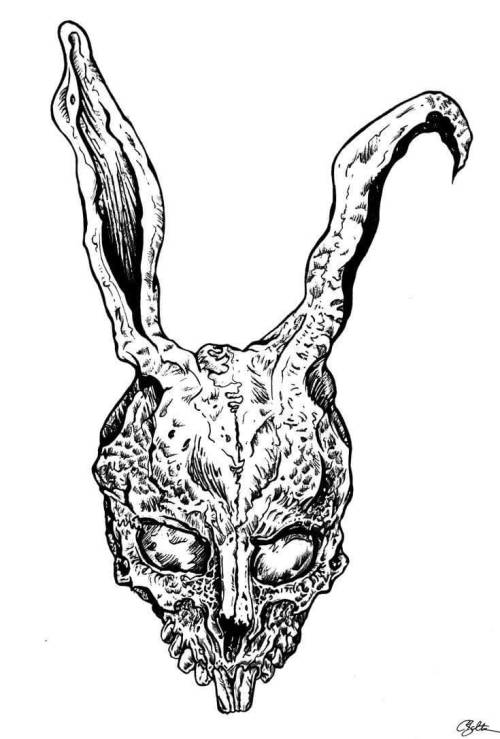 500x739 Frank Donnie Darko Tattoo Tumblr - Donnie Darko Frank Sketch
