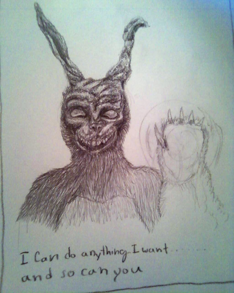 800x1000 Frank Donnie Darko Sketch By Hold Your Fire - Donnie Darko Sketch