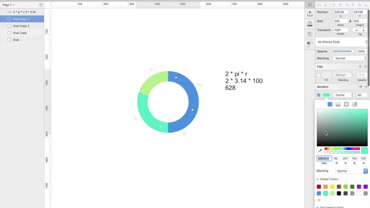 1280x720 How To Create A Pie Or Doughnut Chart In Sketch - Donut Sketch