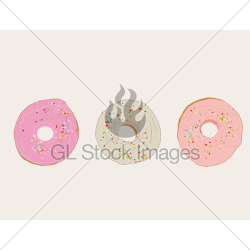 500x500 Set Of Donut , Sketch Vector. Gl Stock Images - Donut Sketch