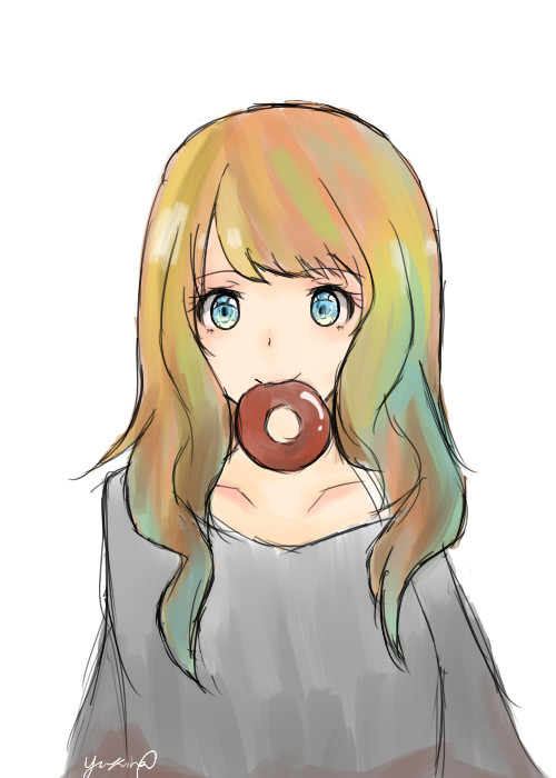 500x700 Donut (Sketch) By Yukinahirasawa - Donut Sketch