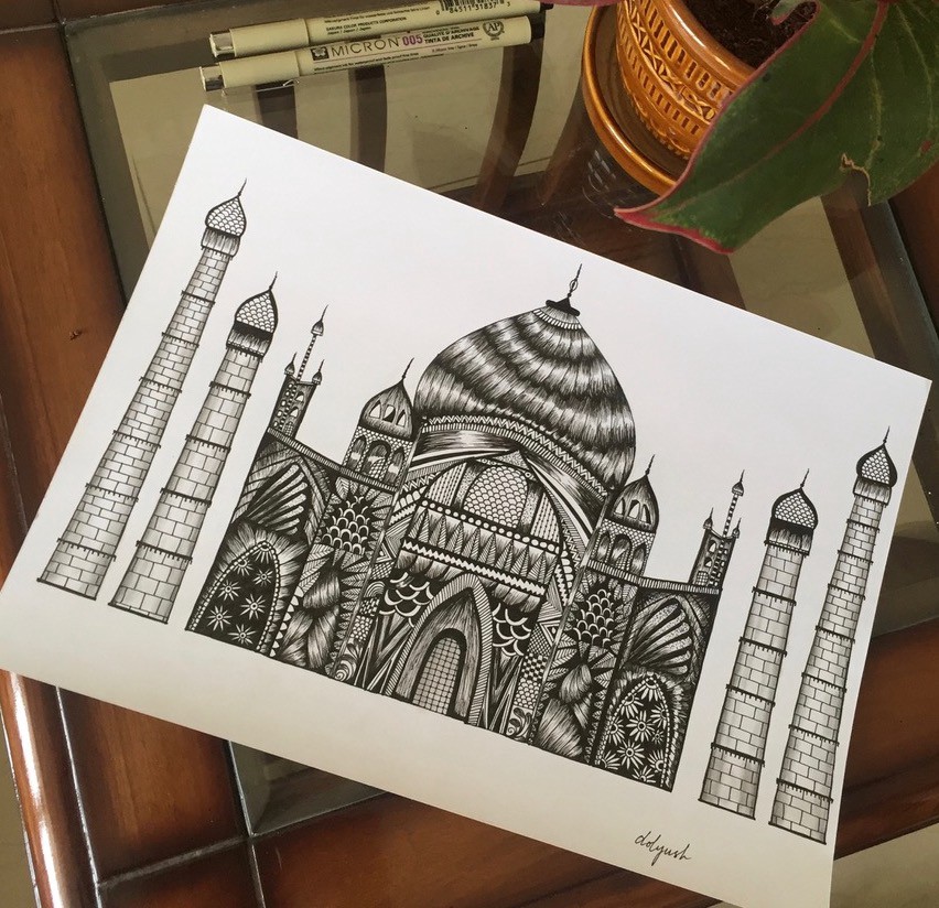 852x824 Diy Doodle Art By Dolly Bhansali Chopra Prika Medium - Doodle Art Sketch