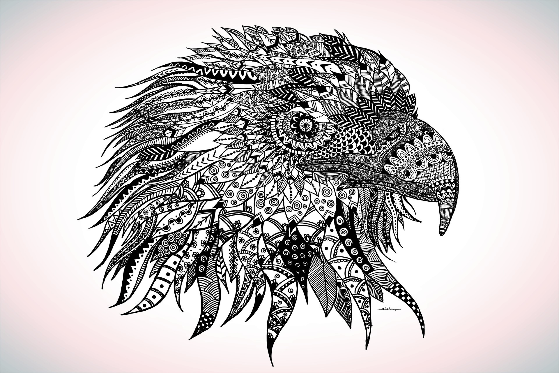 1920x1280 Akshay Es - Doodle Art Sketch