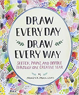 260x314 Draw Every Day, Draw Every Way (Guided Sketchbook) Sketch, Paint - Doodle Sketch