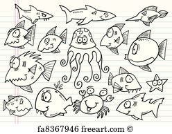 248x194 Free Art Print Of Notebook Doodle Sketch Design Set. Notebook - Doodle Sketch