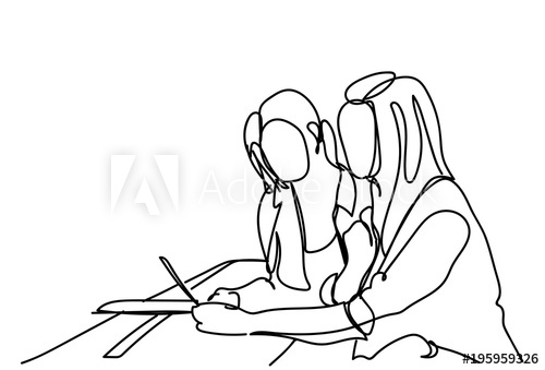 500x339 Sketch Girls Using Digital Tablet Computer Doodle Women Online - Doodle Sketch Online