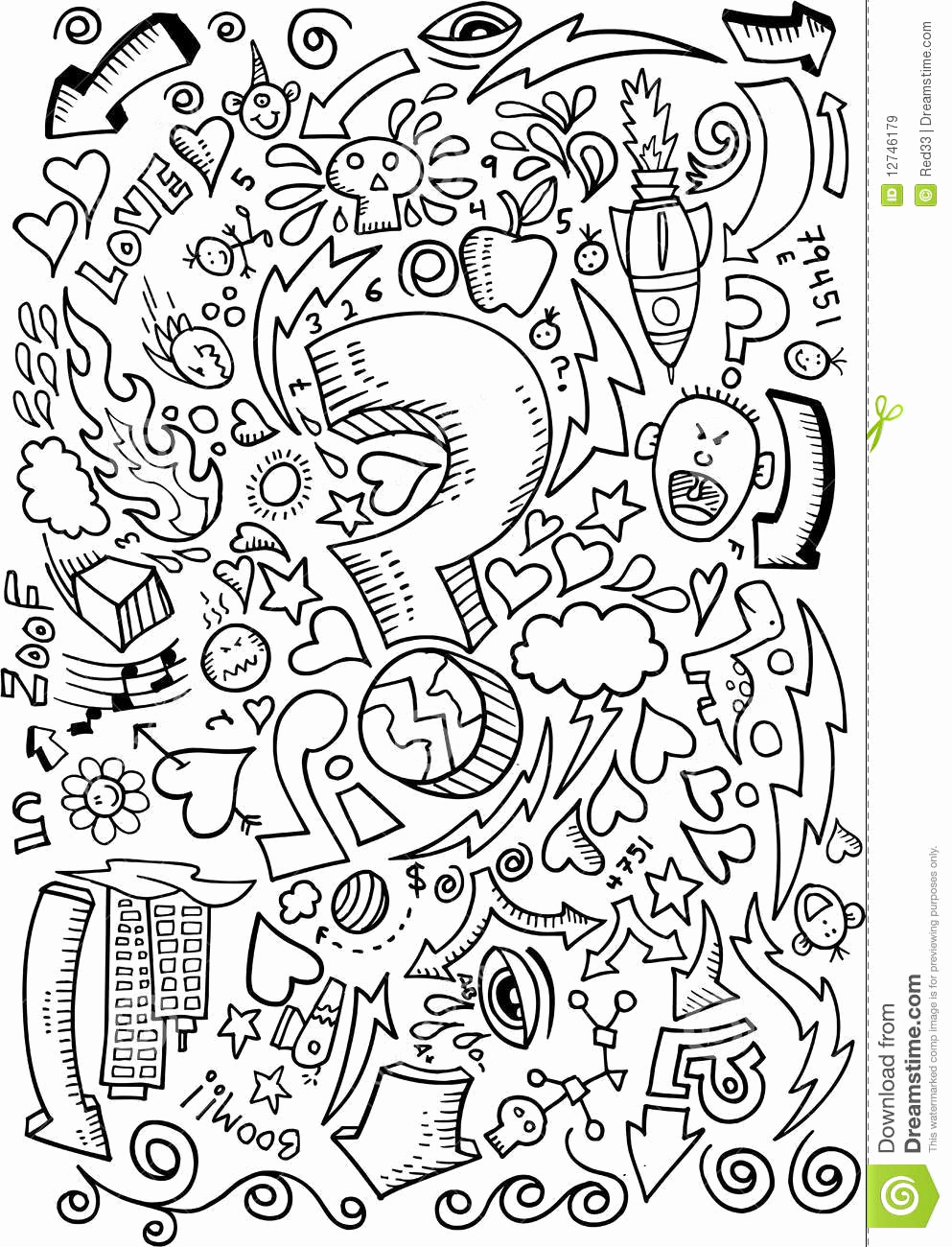 993x1300 Sketch Online Doodle Sketch Drawing Vector Stock Vector - Doodle Sketch Online