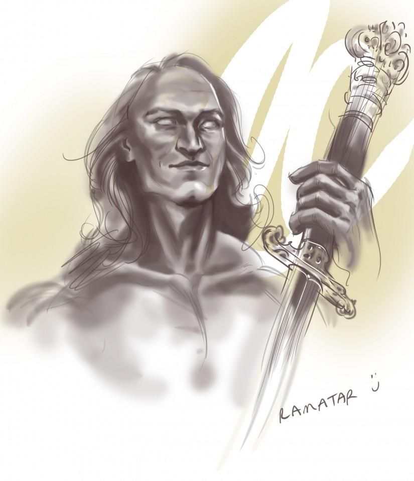 825x957 The Warrior - Doodle Sketch Online