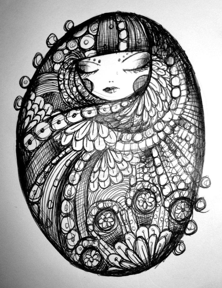 900x1167 Dollie Cocoon 1 By Art - Doodle Sketch Online