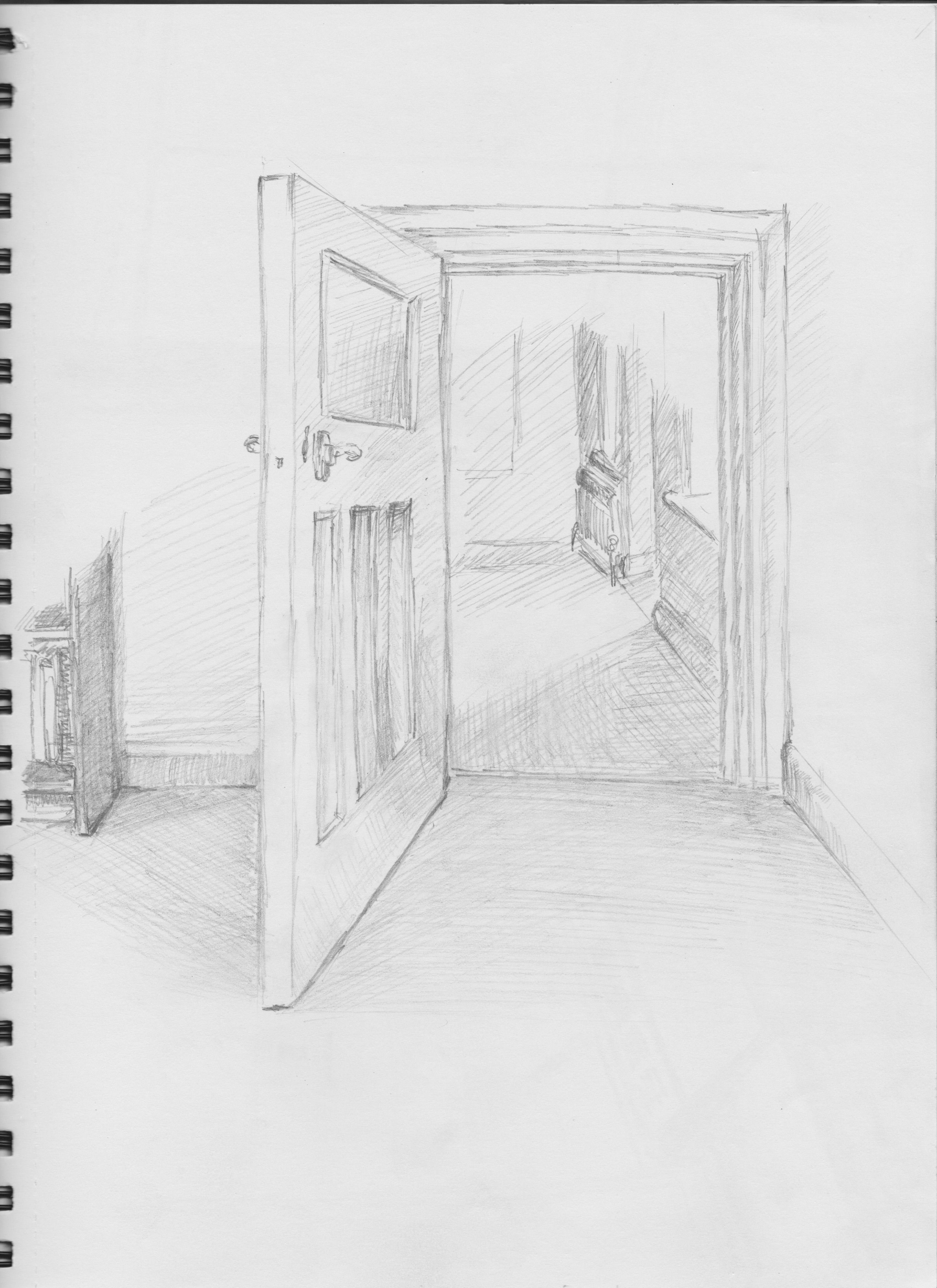 3400x4676 Part 2, Project 6 Ex 1 Quick Sketches Around The House Maria513340 - Door Frame Sketch
