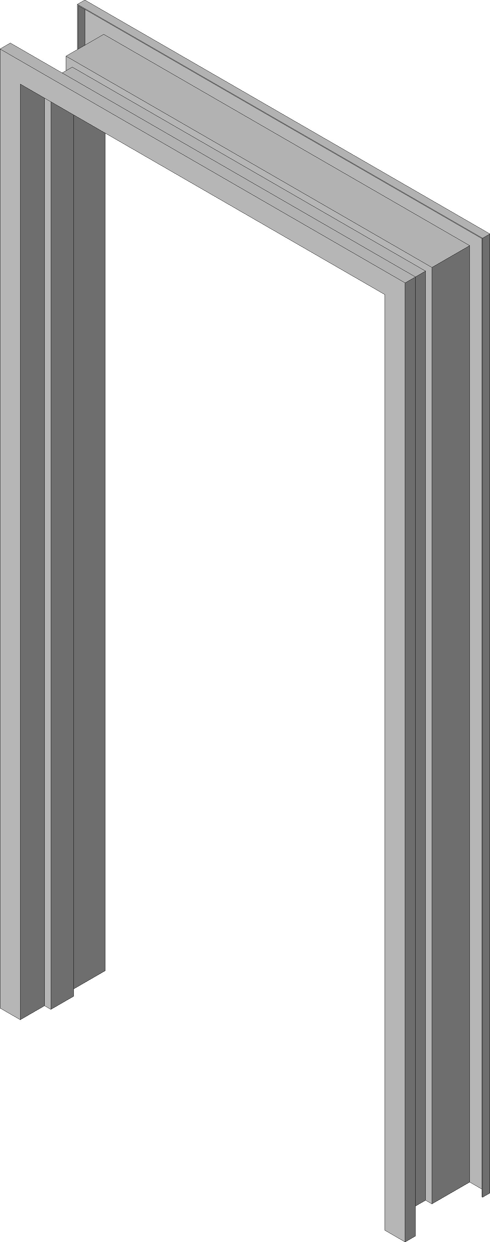 1600x4055 Steel Door Institute - Door Frame Sketch