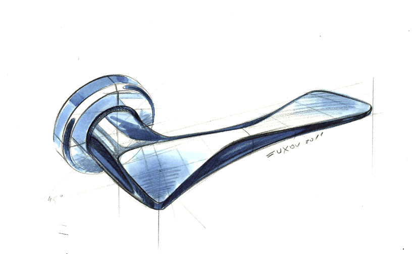 818x504 Len Door Handle - Door Knob Sketch