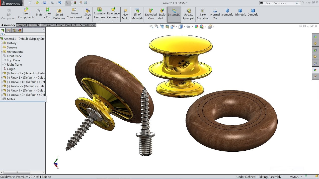 1280x720 Solidworks Tutorial Sketch Door Knob In Solidworks - Door Knob Sketch