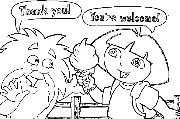 592x392 Dora Print - Dora Sketch