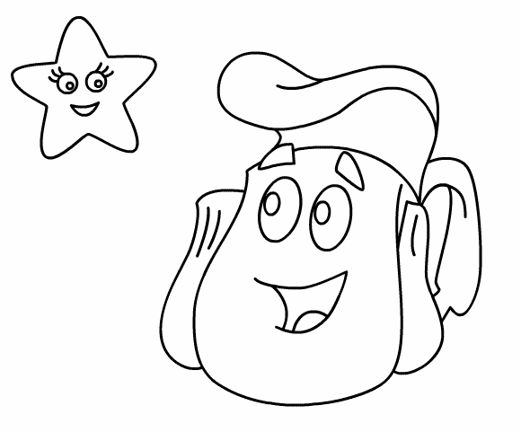 580x481 Dora The Explorer Printables - Dora Sketch