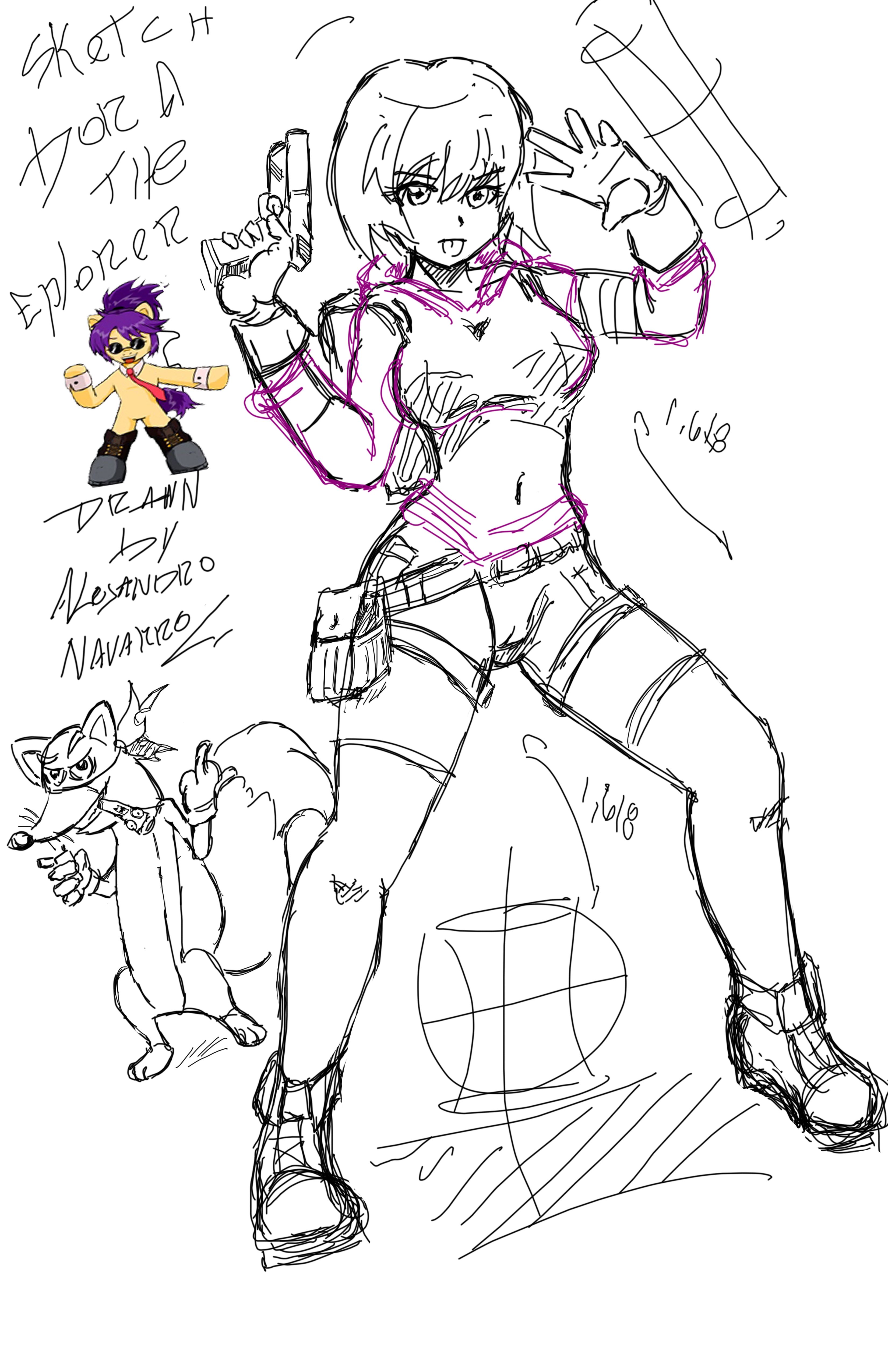 3300x5100 Sketch De Dora La Exploradora Dibujado Por - Dora Sketch