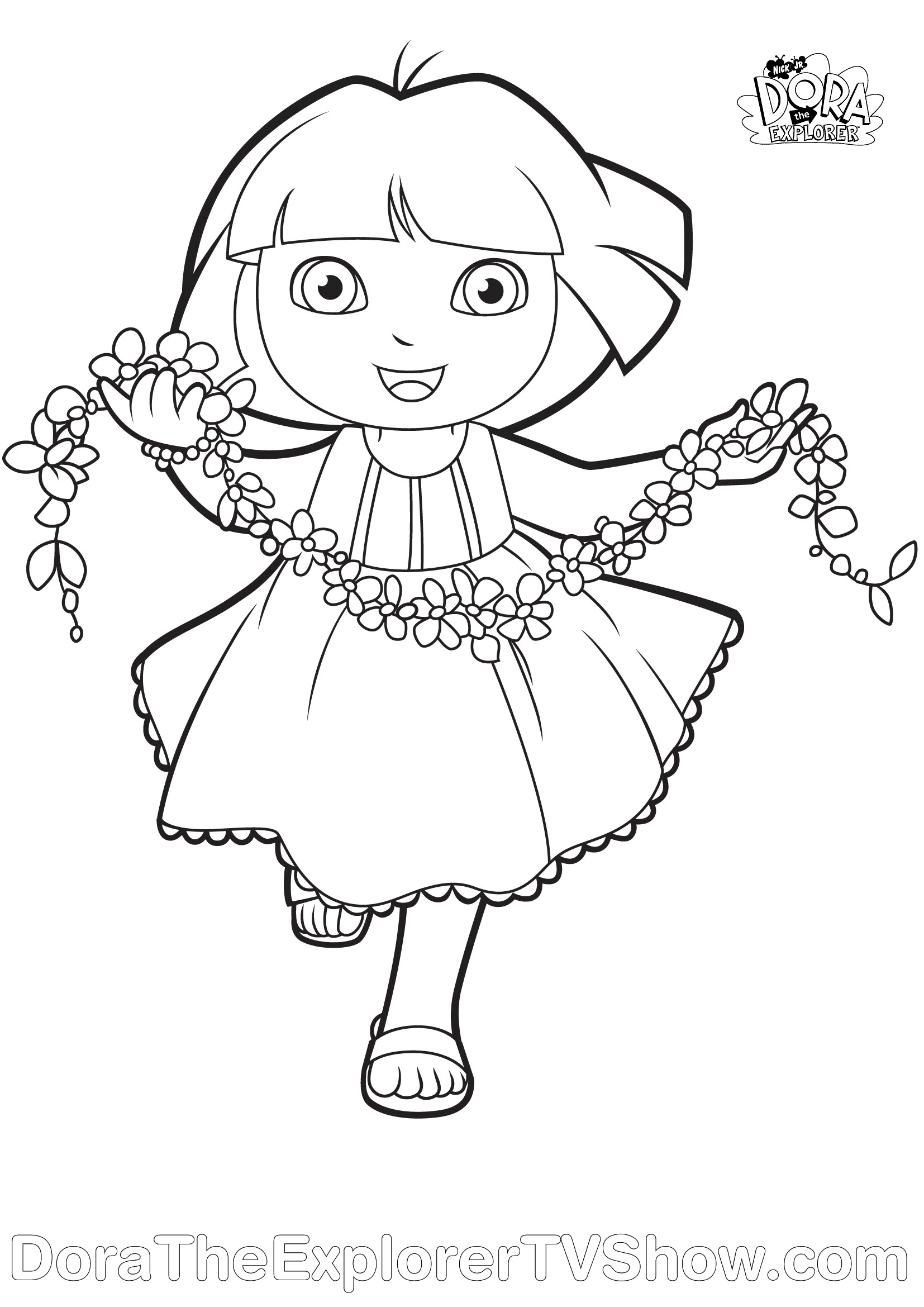 1654x2339 Dora Halloween Coloring Pages - Dora The Explorer Sketch