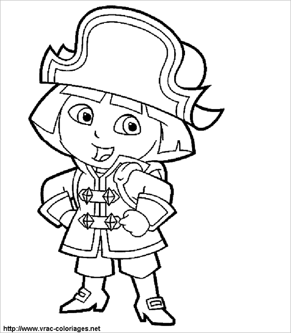 585x669 Dora Coloring Pages Pdf, Png, Jpeg, Eps Free Amp Premium - Dora The Explorer Sketch