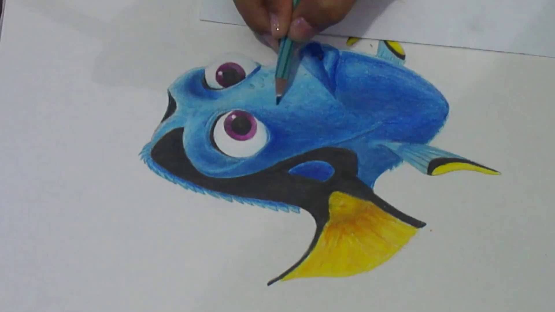 1920x1080 How To Draw Dory From Finding Dory - Dory Sketch