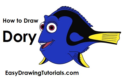500x320 How To Draw Dory - Dory Sketch