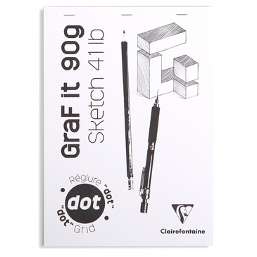 365x365 Graf It Dot Sketch Pad White A4 80s - Dot Sketch