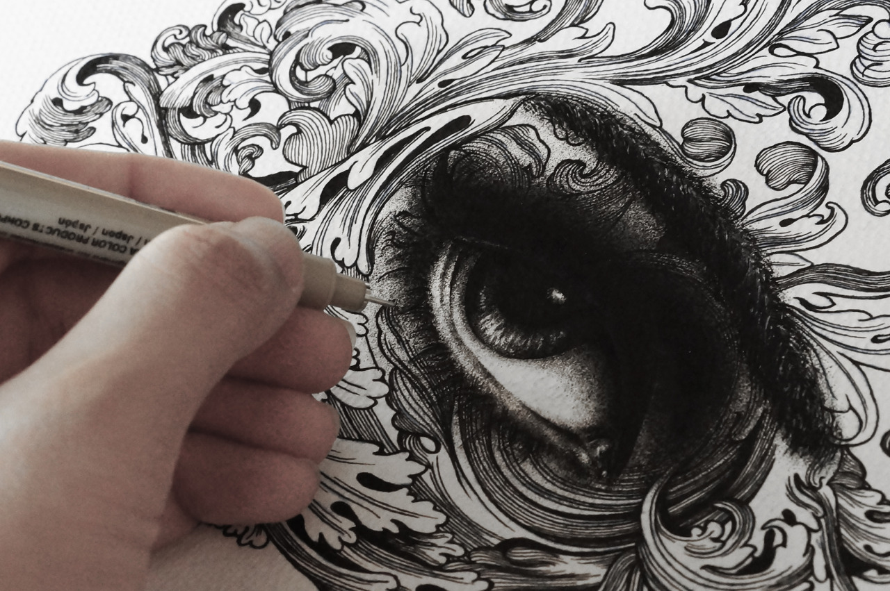 1280x851 Drawing Illustration Art Black And White Design Tattoo Sketch Pen - Dot Sketch