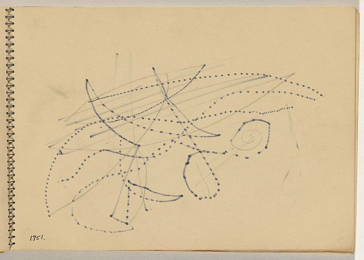 1200x858 Klippel , Robert Not Titled [1 Sketch, Experiment With Dotted - Dotted Sketch