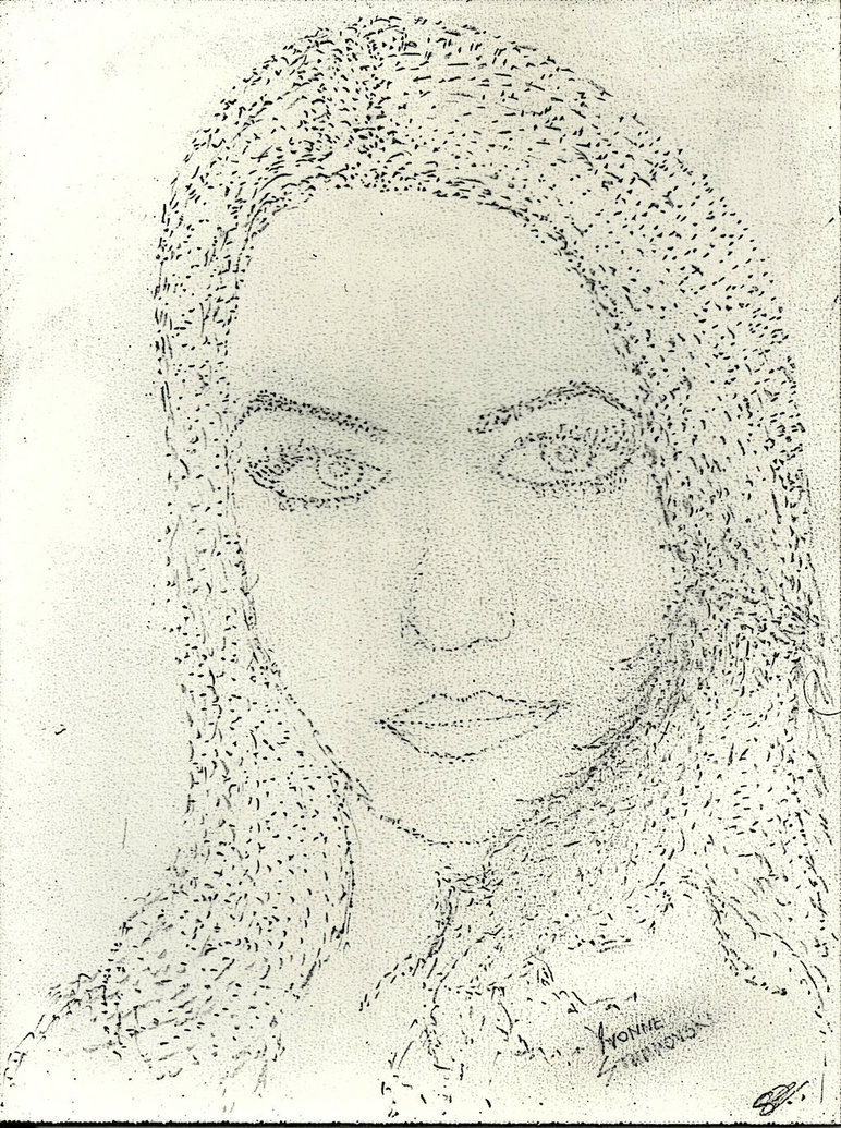 772x1035 Yvonne Strahovski Dotted Sketch By Corryrox - Dotted Sketch