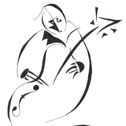 491x491 Double Bass Sketch Etsy - Double Bass Sketch