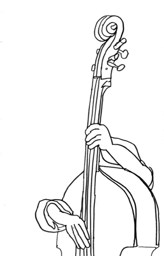 321x500 Double Bass Head A Fragment Of Lake Of Stew Texta Queen - Double Bass Sketch