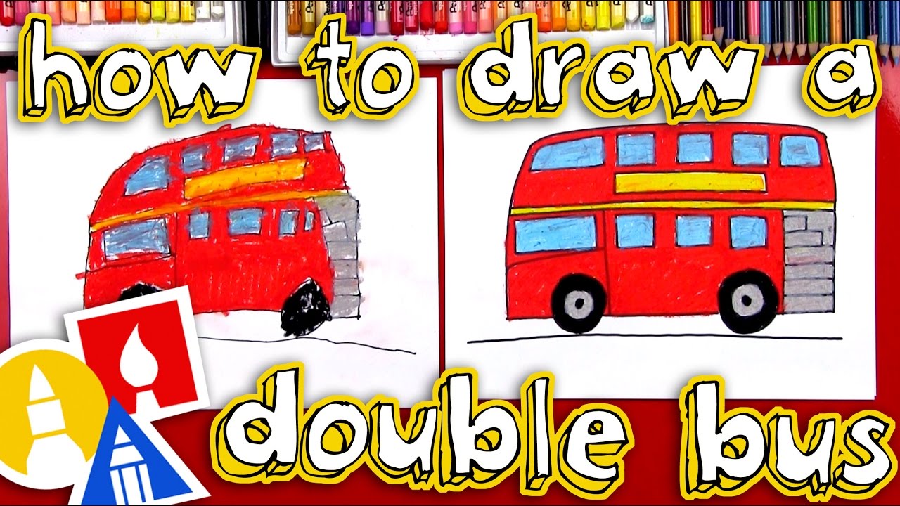 1280x720 How To Draw A Double Decker Bus - Double Decker Bus Sketch