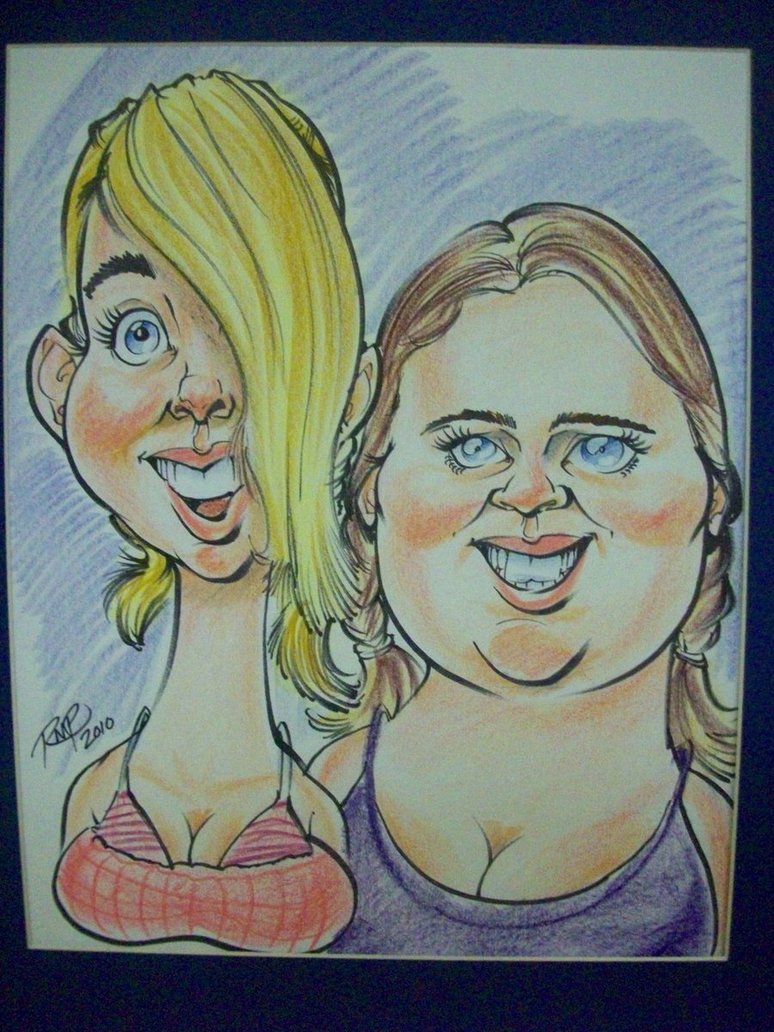 774x1032 Double Face Sketch Of 2 Girls. By Darknight06 - Double Face Sketch