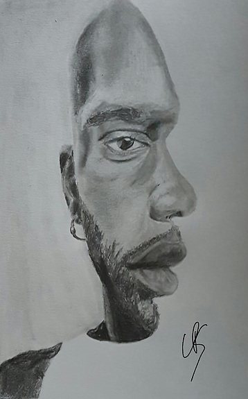 358x575 Drawings, Double Face, - Double Face Sketch