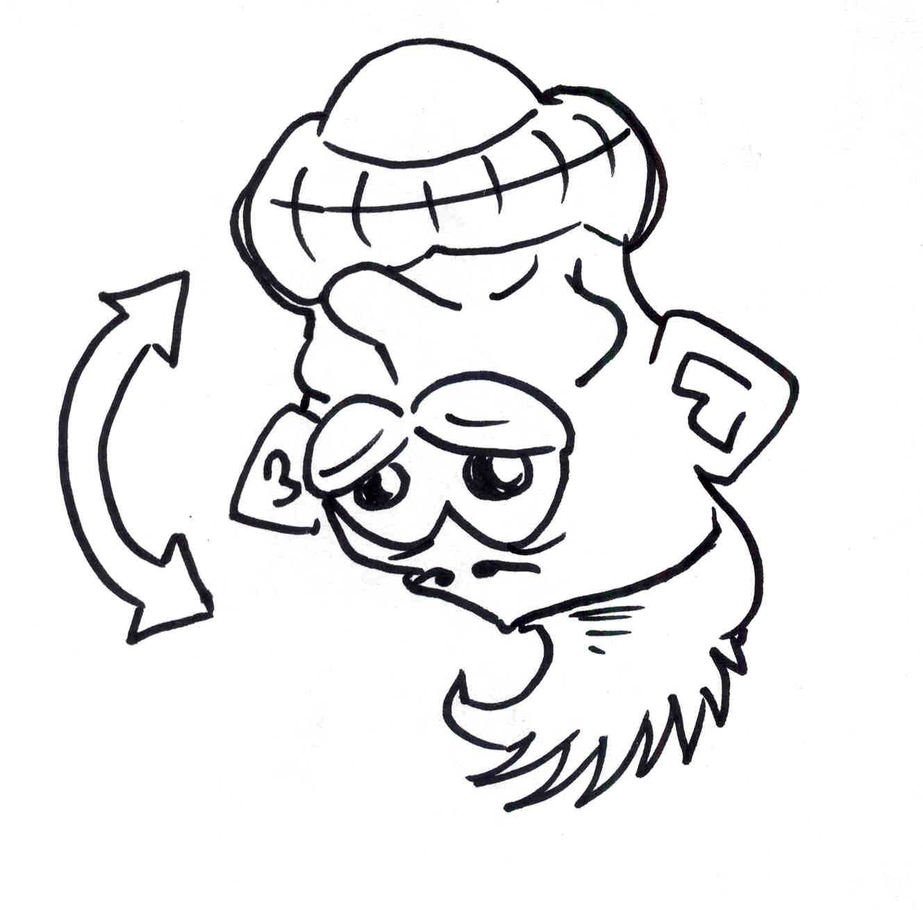 1329x1310 Sketch A Week Double Sided Face - Double Face Sketch