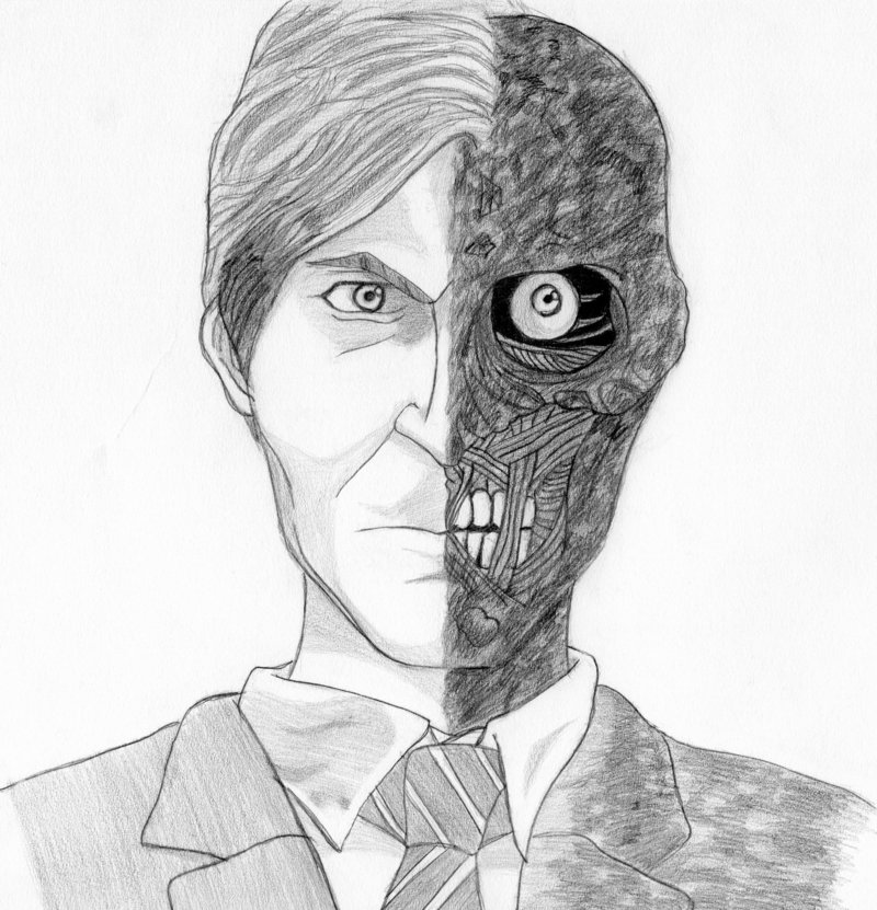 800x831 Batman - Double Face Sketch