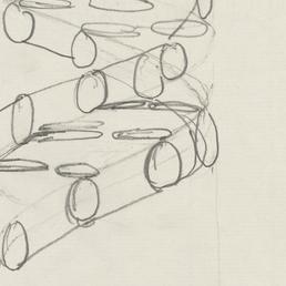 258x258 Sketch Of The Dna Double Helix By Francis Crick Viewer World - Double Helix Sketch