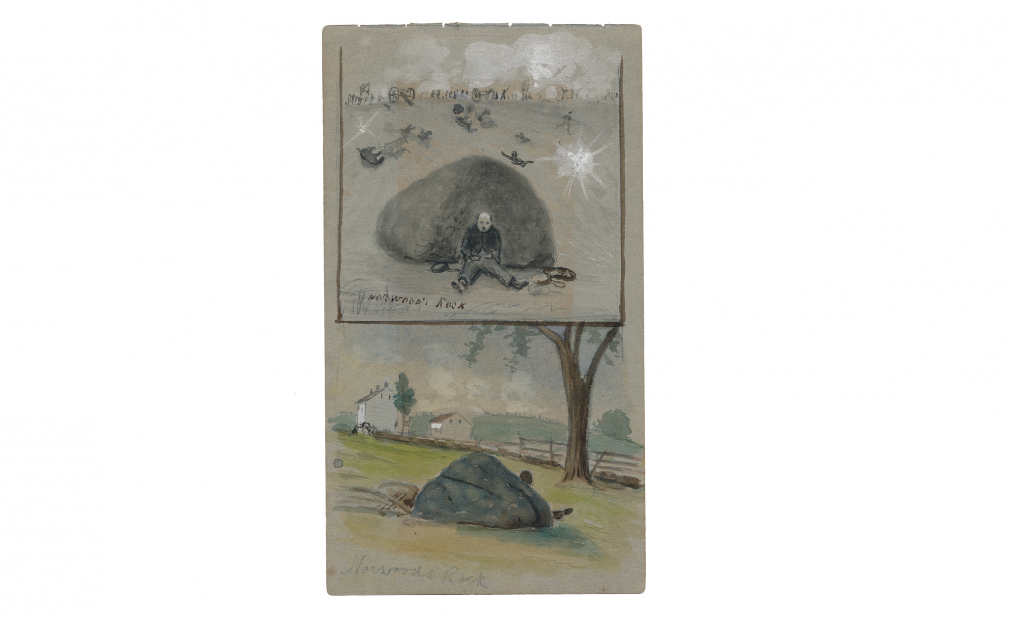 1999x1230 Gettysburg Double Sketch Of On Trostle Farm By - Double Sketch