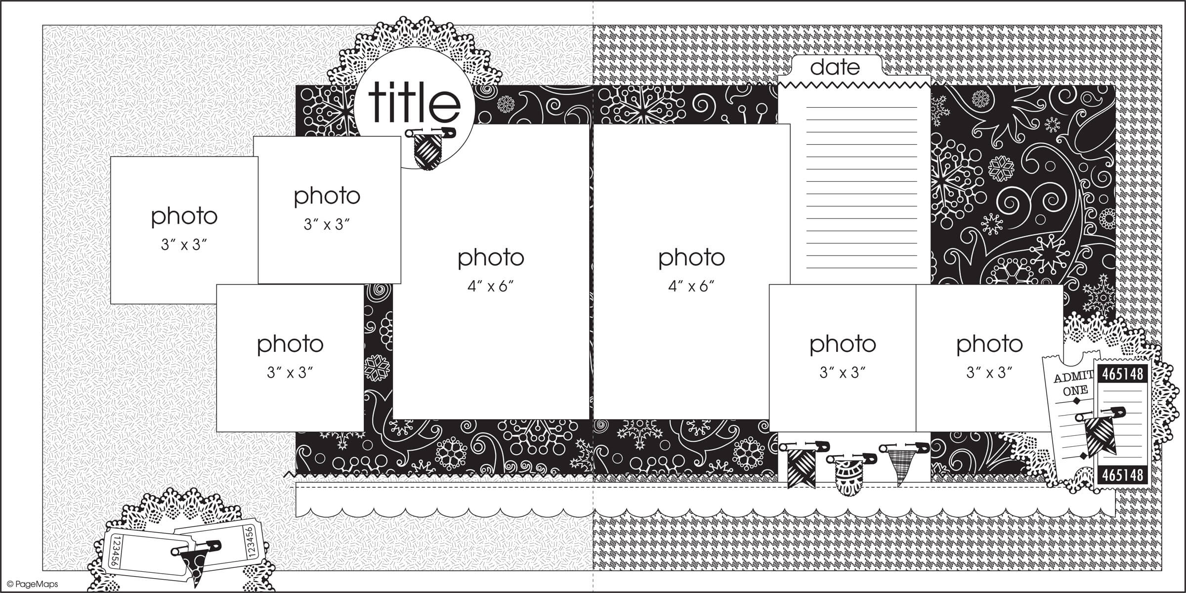 2400x1200 Sct Summer 2012 Double Sketch Scrapbook Amp Cards Today Magazine - Double Sketch