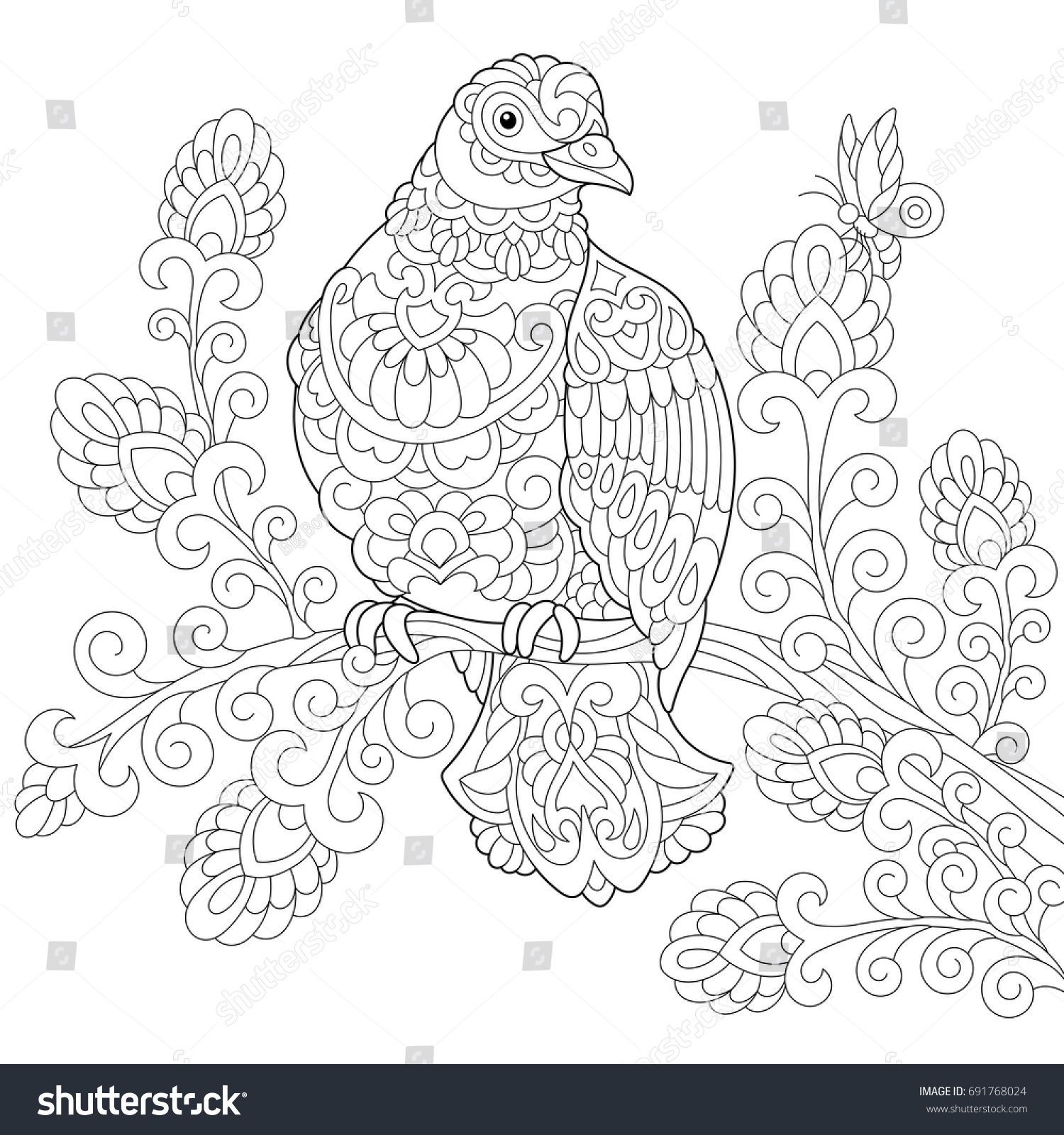 1500x1600 Coloring Pages Dove Bird Refrence Coloring - Dove Bird Sketch