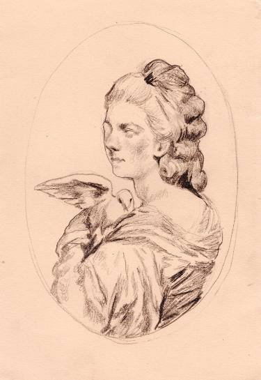 375x545 Saatchi Art Dove Drawing By Justine Johnson - Dove Sketch Artist