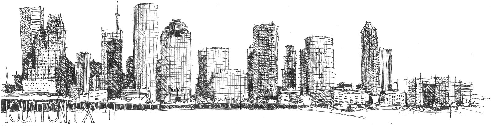 Downtown Sketch at PaintingValley.com | Explore collection of Downtown ...