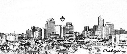 500x214 Sketch Calgary Downtown Pete - Downtown Sketch