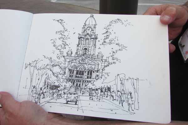 600x400 Urban Sketch Outing - Downtown Sketch