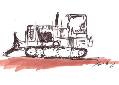 400x284 Sketch - Dozer Sketch