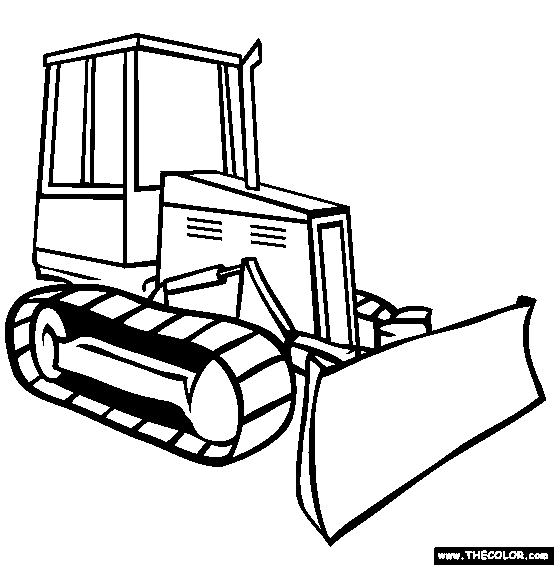 554x565 Bulldozer Coloring - Dozer Sketch