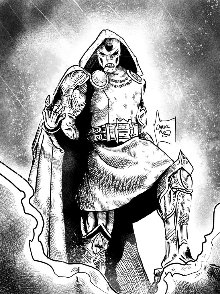 768x1024 Dr Doom Drawing Process Cover Comics Amino - Dr Doom Sketch