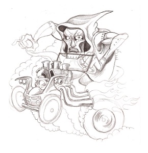 290x300 Dr Doom Monster Car Sketch - Dr Doom Sketch