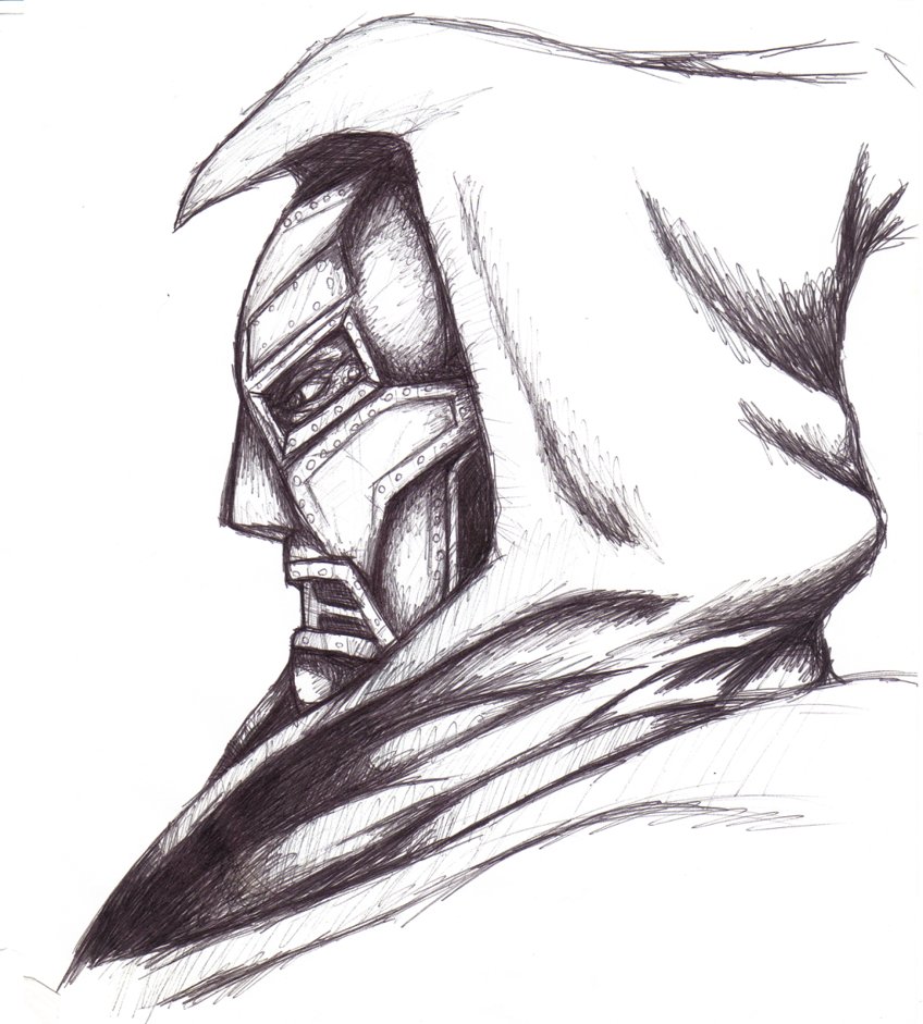 848x941 Dr Doom Sketch By Galactus83 - Dr Doom Sketch