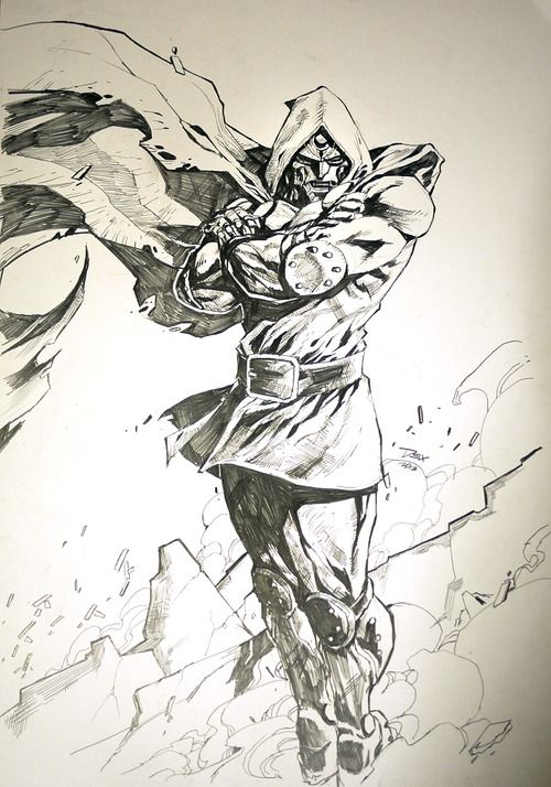 500x714 Dr Doom By Dexter Soy Comics Marvel, Comics And - Dr Doom Sketch