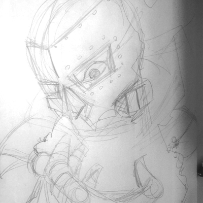 400x400 Drawing Dr. Doom - Dr Doom Sketch